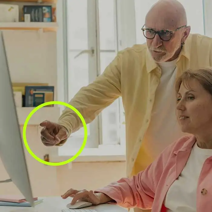 Commercial Image Licensing 1 fake poses, pointing