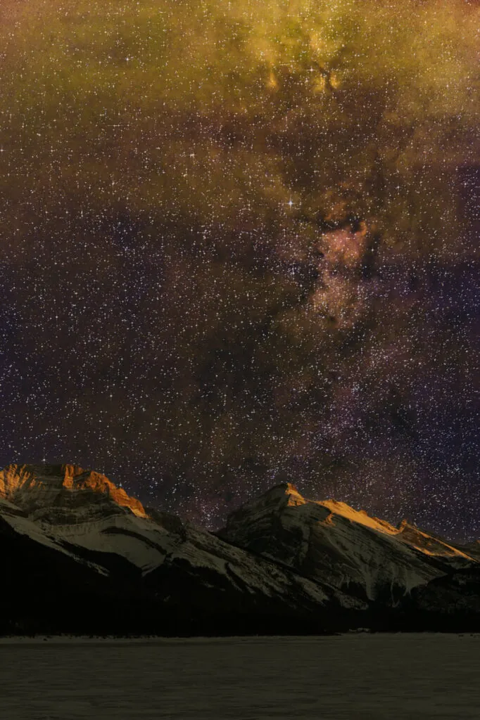 astro photography 10 composigte deep sky and setting sun