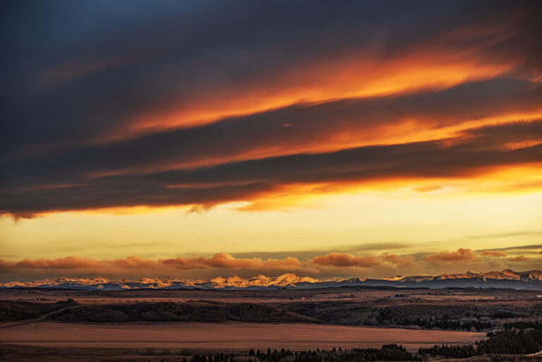 Rocky Mountains under the chinook arch