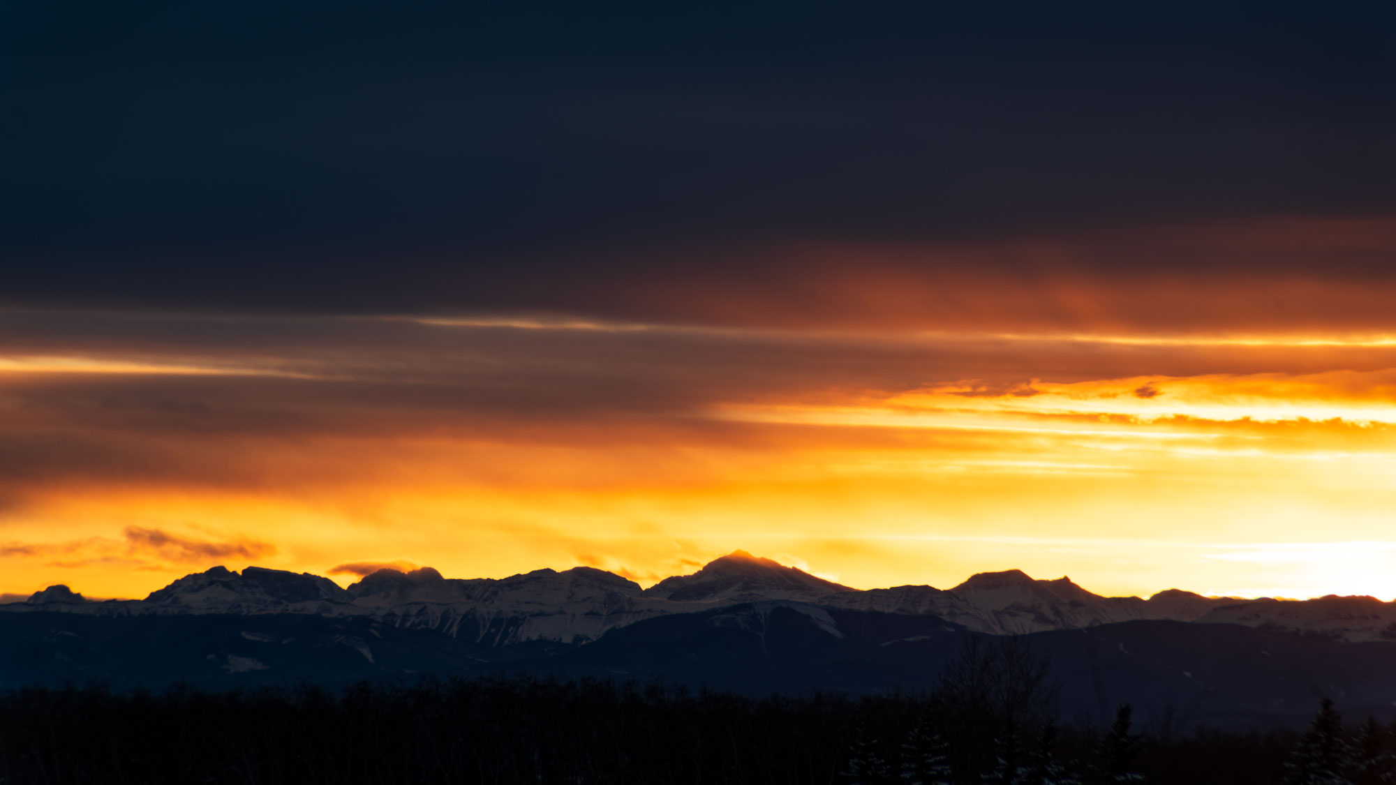 Under a chinook arch